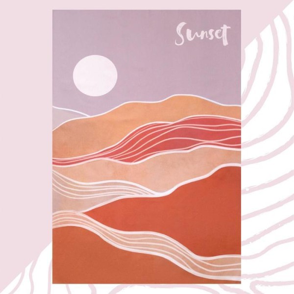 Полотенце пляжное Этель Sunset 96х146 см, 100% хлопок