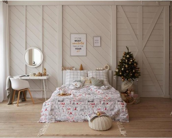 Постельное белье Этель 1.5 сп Xmas cat 143*215 см, 150*214 см, 70*70 см - 2 шт