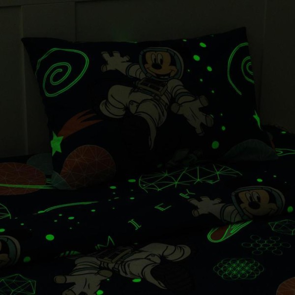 Постельное бельё 1,5 сп Neon Series, "Mickey", Микки Маус, 143*215 см, 150*214 см, 50*70 см -1 шт