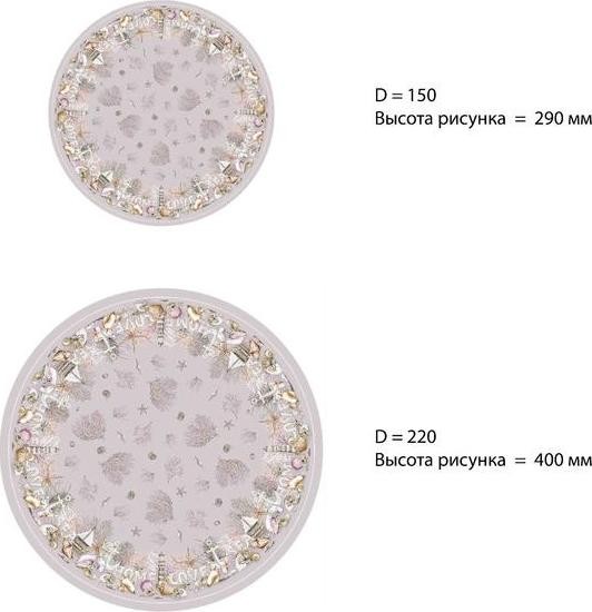 Скатерть Этель «Коралловый риф» 110х145см +/- 3см, 100% хл, саржа 190 гр/м2